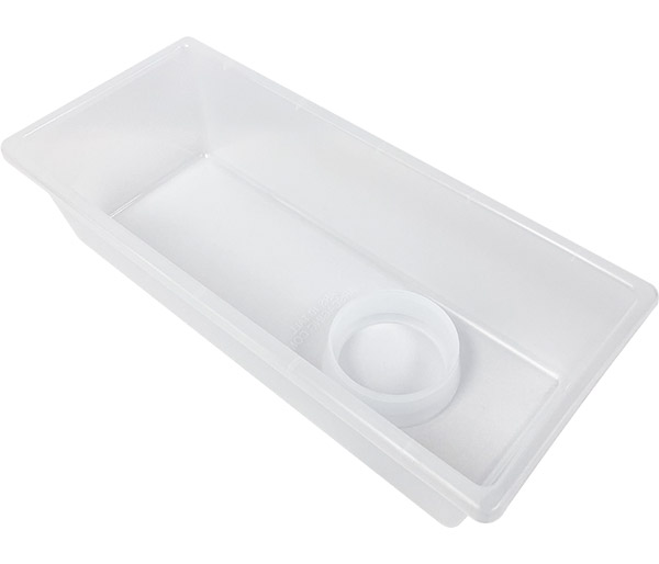10Tall-SCPPC 10-Tall Semi-Clear Polypropylene Tub with Cup Holder