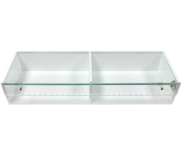 ARS  White 2 Compartment Display