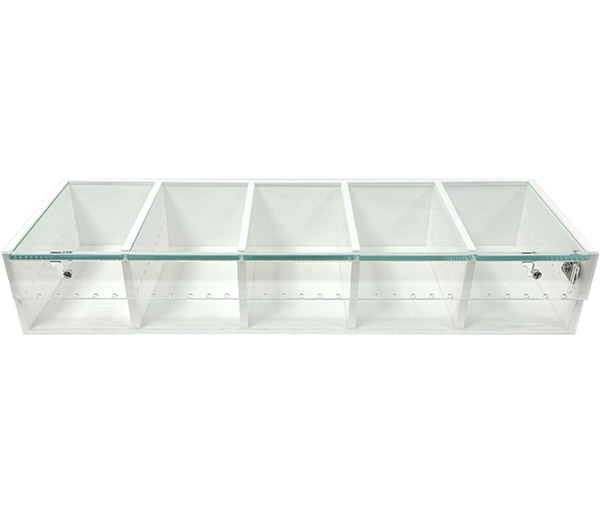 ARS White 5 Compartment Display